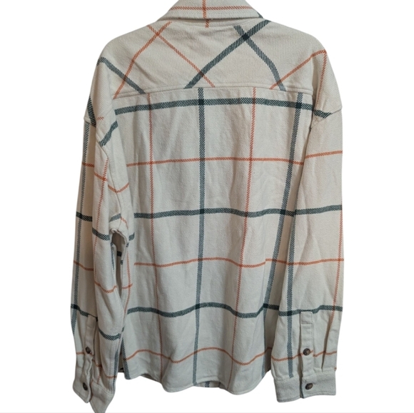 Goodfellow & Co Men's Plaid Jacket Shacket Sz XXL Cream Color M-010 - Picture 9 of 10